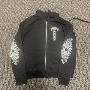 Chrome hearts T black zip up